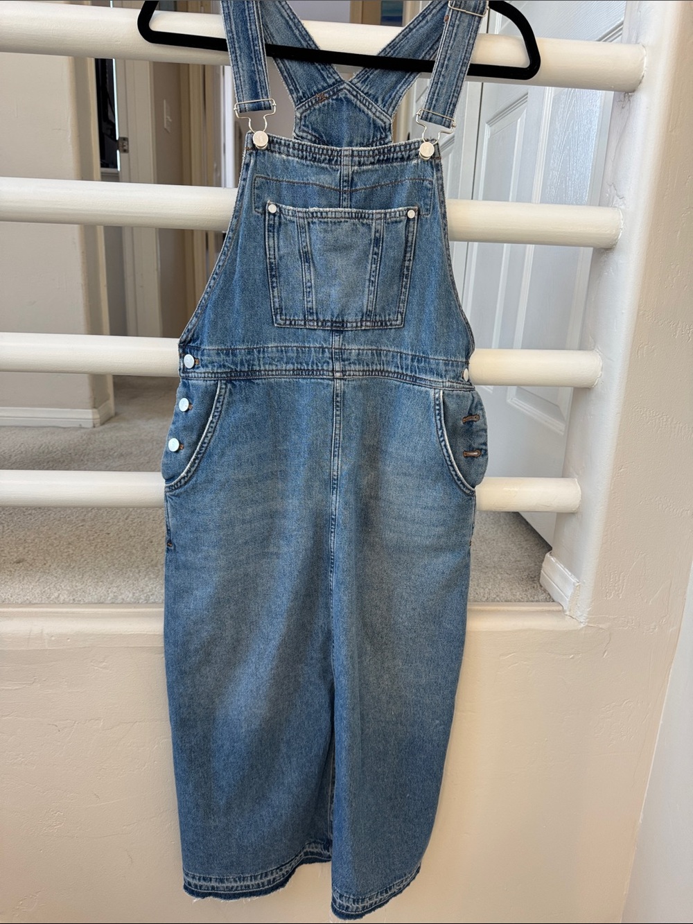Anthropologie Light Blue Denim Overall Dress - Picture 6 of 11